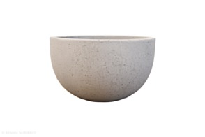 Concrete Low Bowl, Grey