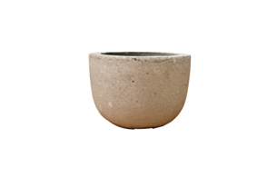 Concrete Squat EGG planter, Grey