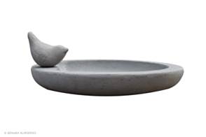 Concrete Bird Bath TRON, Grey