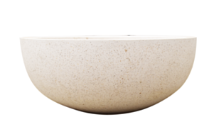 L/W Bowl Planter CHAN, White