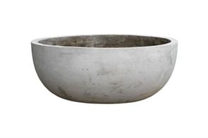 Concrete Bowl Egg, Grey