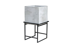 Concrete Cube Planter With Stand