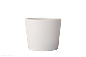 Gift Pot Petite Cone, Matte White