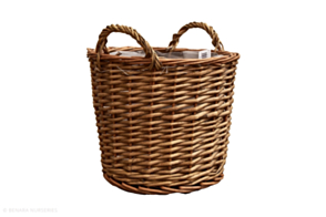 Basket with Handles, Natural