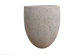 L/W Large Round Planter, Rock White