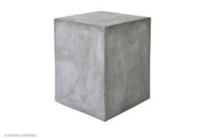 Concrete Low Stool, Grey